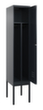 C+P Armoire vestiaire Classic Plus pour une séparation en noir et blanc, largeur de compartiment 400 mm  S