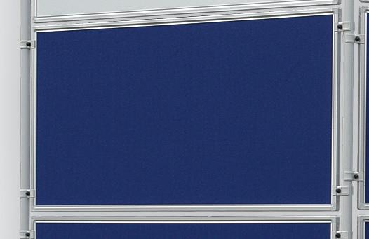 Franken Séparateur, hauteur x largeur 600 x 1200 mm, paroi bleu  ZOOM