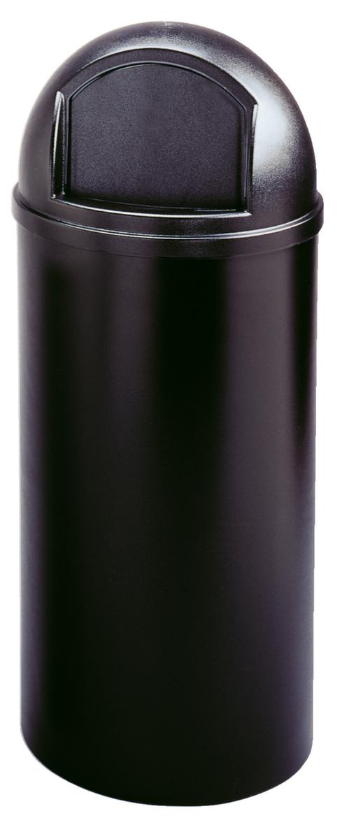 Rubbermaid Poubelle coupe-feu Marshal® Classic, 80 l, noir, couvercle noir  ZOOM