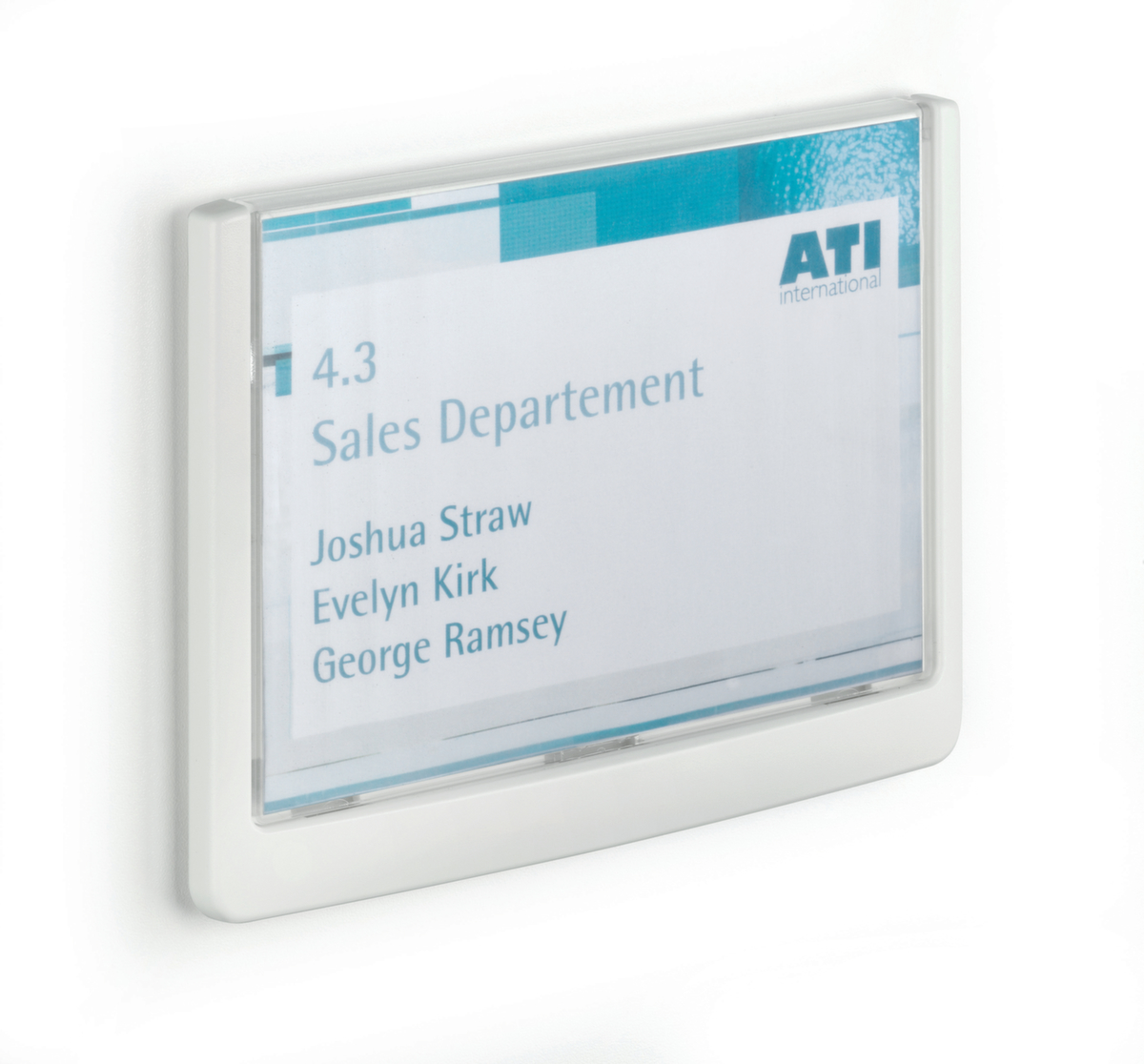 Durable Plaque de porte Click Sign avec cadre coloré, format portrait 105,5  ZOOM