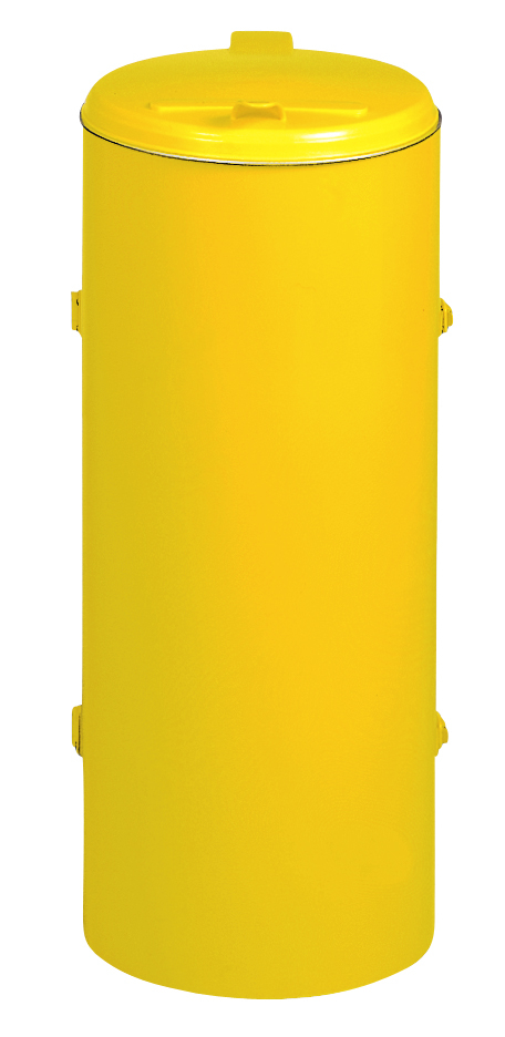 VAR Collecteur de déchets Kompakt Junior mit Einflügeltür, 120 l, RAL1023 jaune signalisation  ZOOM
