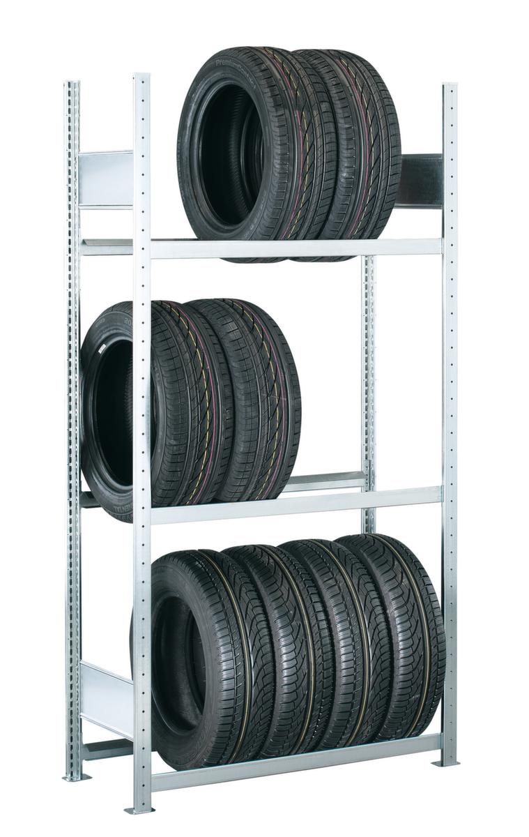 SCHULTE Rayonnage à pneus charge max. par tablette 150 kg, hauteur x largeur x profondeur 2000 x 1306 x 400 mm, 3 niveaux
