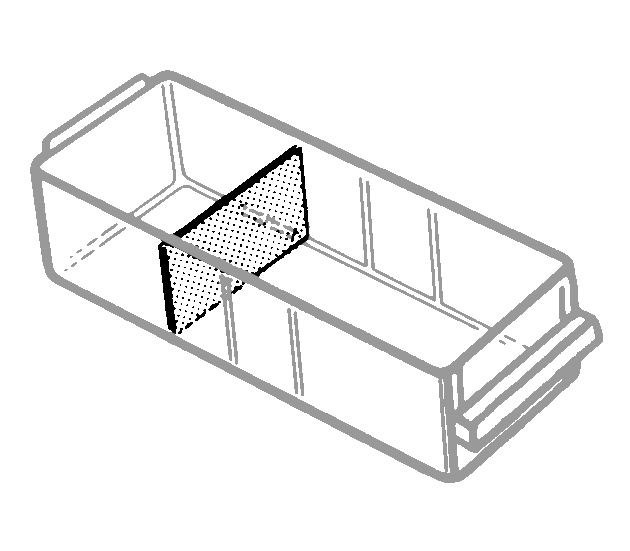raaco Séparateur transversal pour bloc à tiroirs transparents  ZOOM
