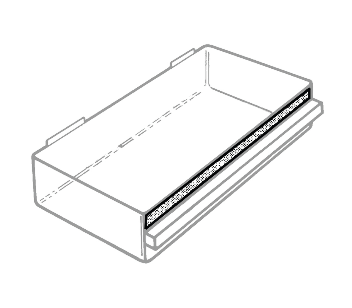 raaco bloc à tiroirs transparents robuste 1208-03 avec cadre en métal, 8 tiroir(s), bleu foncé/transparent  ZOOM