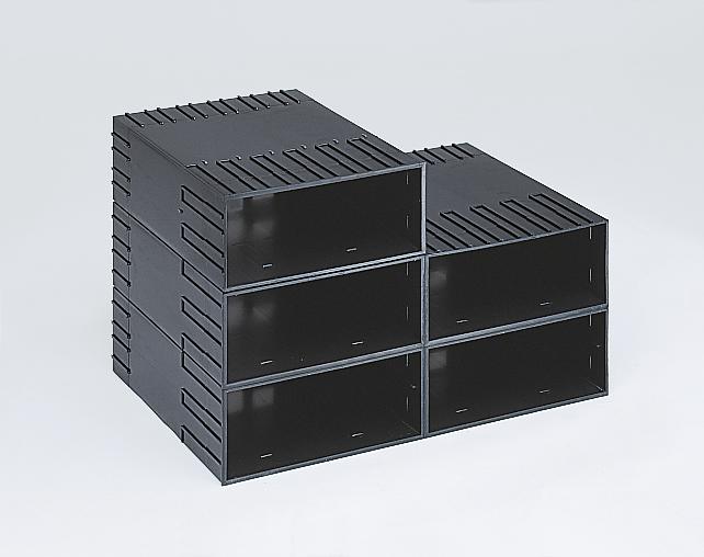 Boîtier pour système de tiroirs, noir, largeur 242 mm  ZOOM