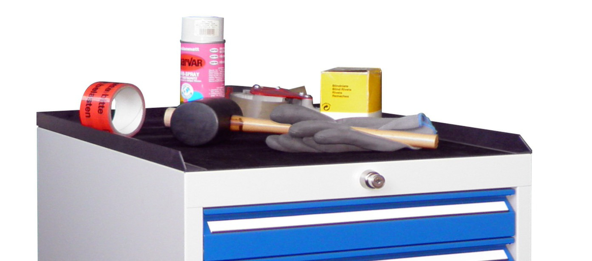 PAVOY Protection d'armoire en caoutchouc strié Basis Plus pour armoire à tiroirs 500 mm  ZOOM