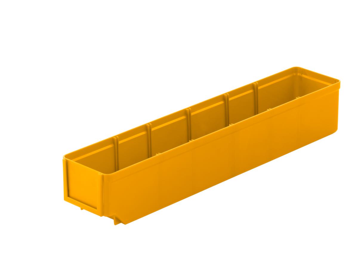 bac compartimentable, grande surface d’inscription, jaune, profondeur 500 mm  ZOOM