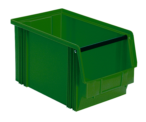 Bac à bec empilable Classic avec grande poignée encastrée, vert, profondeur 350 mm  ZOOM