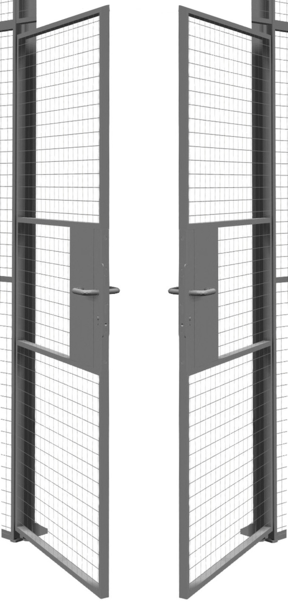 TROAX Porte à double battant pour parois de séparation, largeur 2000 mm