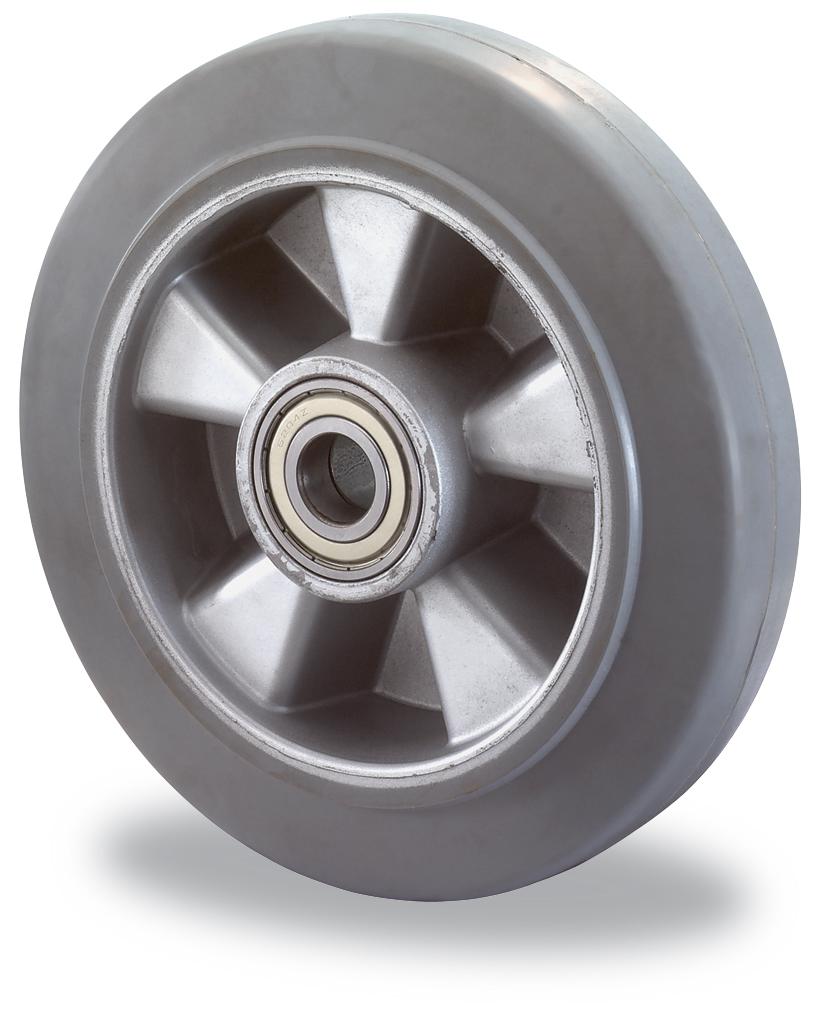 Rouleau De Transport (rolley) WIKO - Diamètre 300mm - Charge Max 650kg - Roue Pleine En Caoutchouc - Pour Chariot, Transpalette