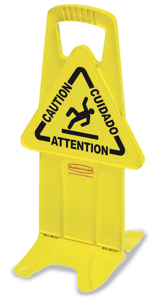 Rubbermaid Signe de combinaison d'avertissement "risque de glissade, colonne d'information  ZOOM