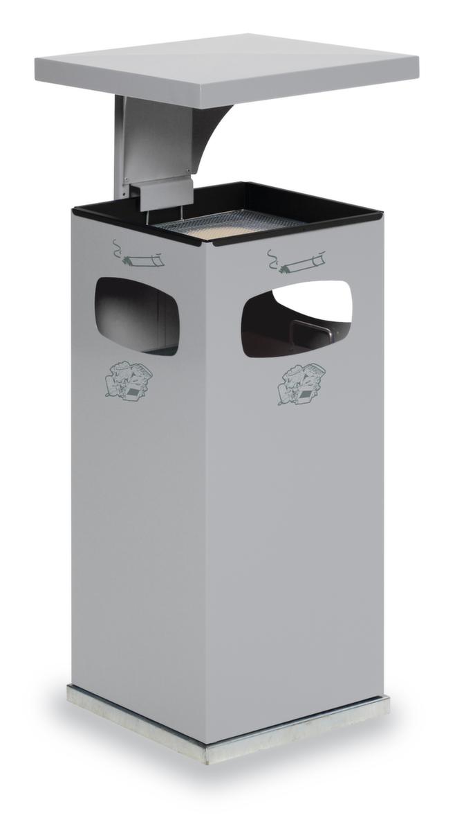 Cendrier poubelle avec 3 ouvertures d'introduction  ZOOM