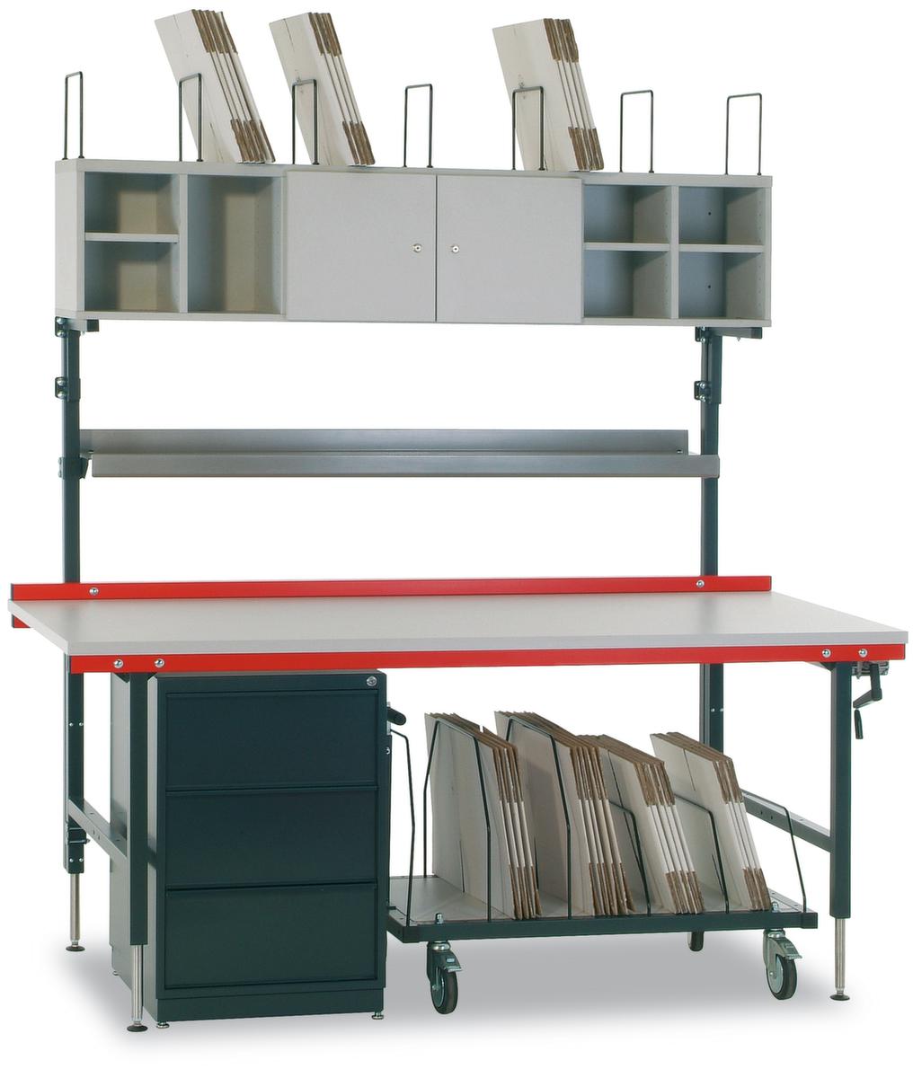 Rocholz Table d'emballage réglable en hauteur 2000, largeur x profondeur 2000 x 920 mm  ZOOM