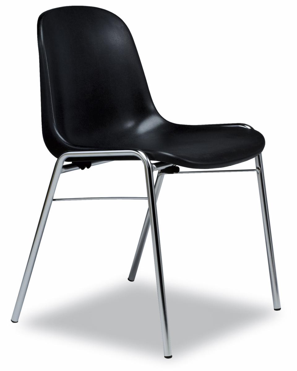 Nowy Styl Chaise coque en plastique, noir  ZOOM