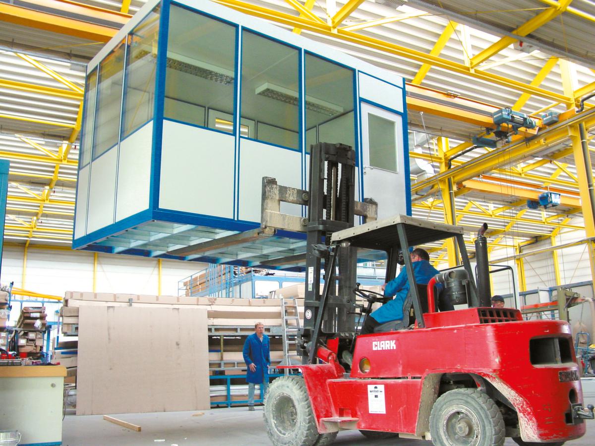 MDS Raumsysteme Plancher de transport pour cabine d'atelier, longueur x profondeur 2100 x 3100 mm  ZOOM