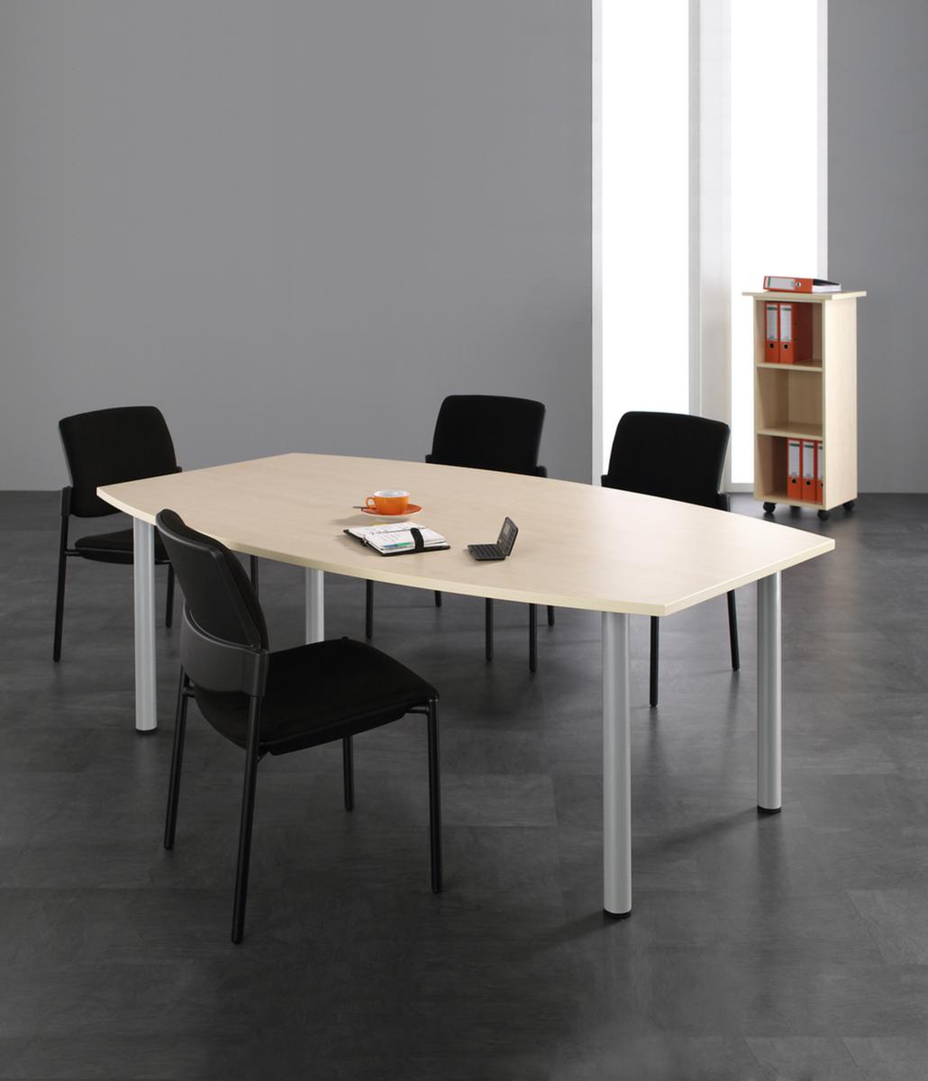 Gera Table de conférence Basis, largeur x profondeur 2000 x 800 mm, panneau hêtre  ZOOM