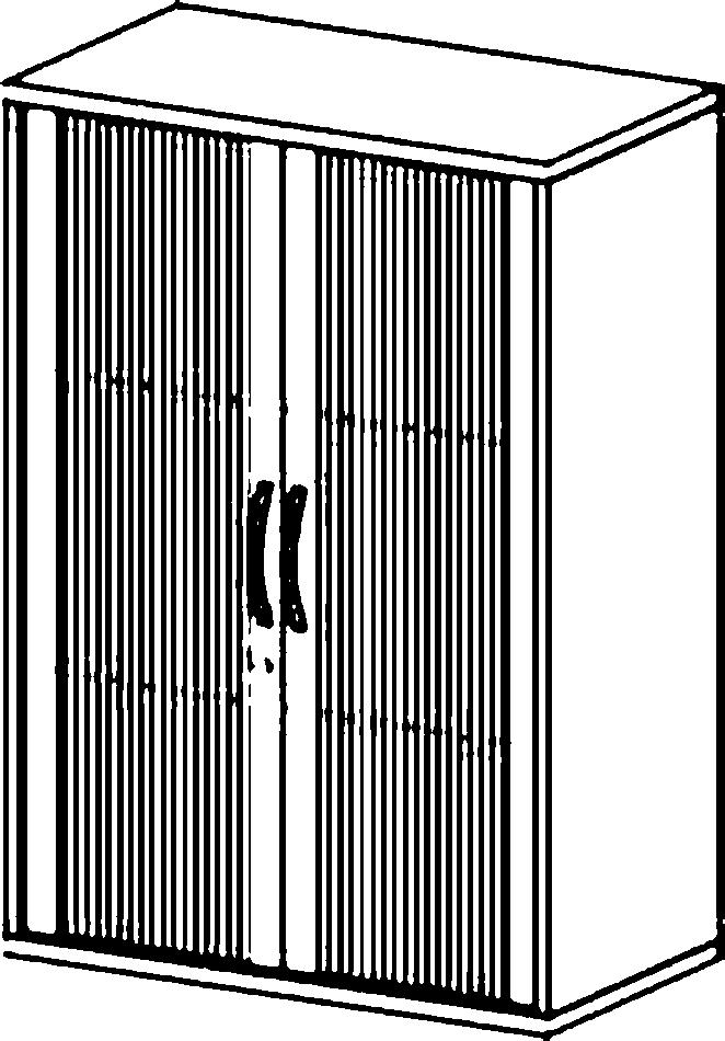 Gera Armoire à rideaux transversaux Pro, 3 hauteurs des classeurs  ZOOM