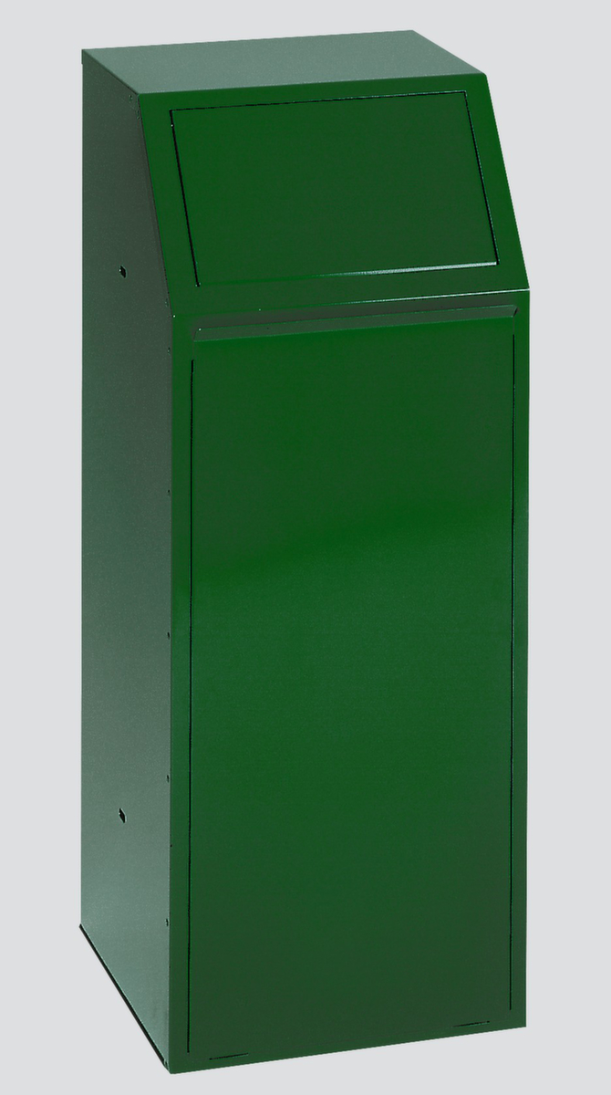 VAR Collecteur de recyclage P 80, 68 l, RAL6001 vert émeraude, couvercle RAL6001 vert émeraude  ZOOM
