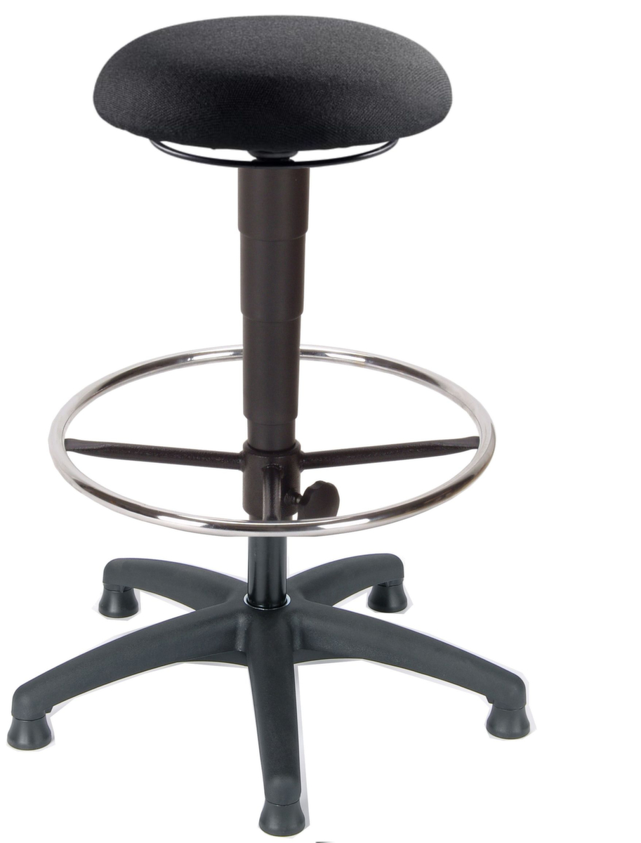 meychair Tabouret Assistent A1S, assise noir, patins  ZOOM
