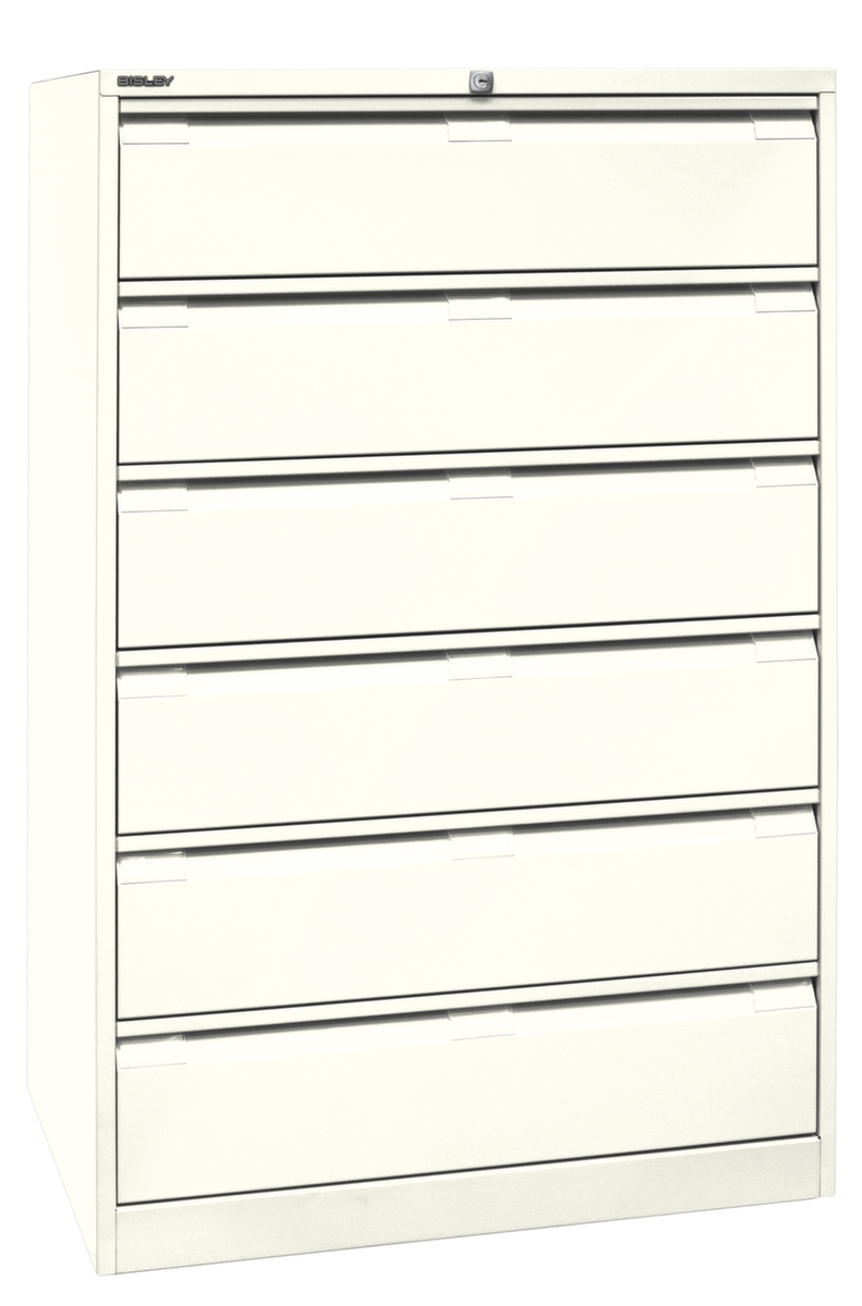 Bisley Armoire pour fiches DF6, 3 rangées, blanc/blanc  ZOOM