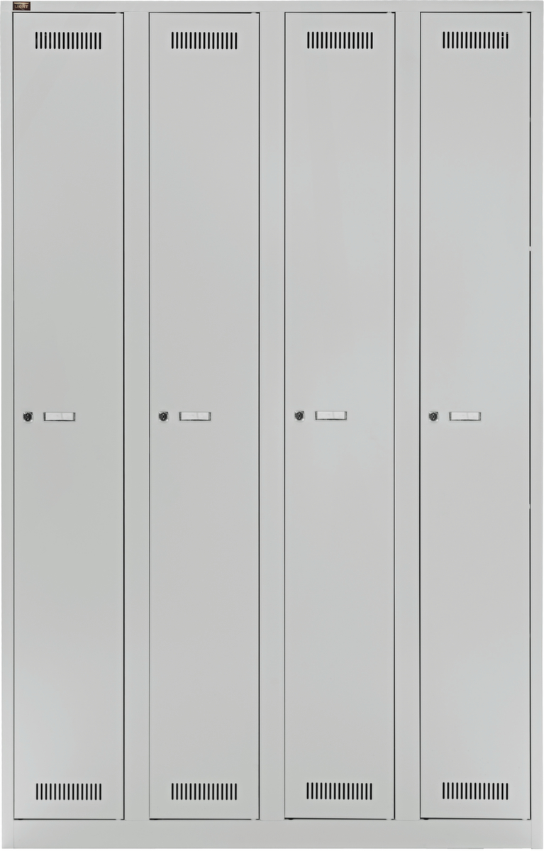 Bisley Armoire vestiaire Light gris clair avec 4 compartiments
