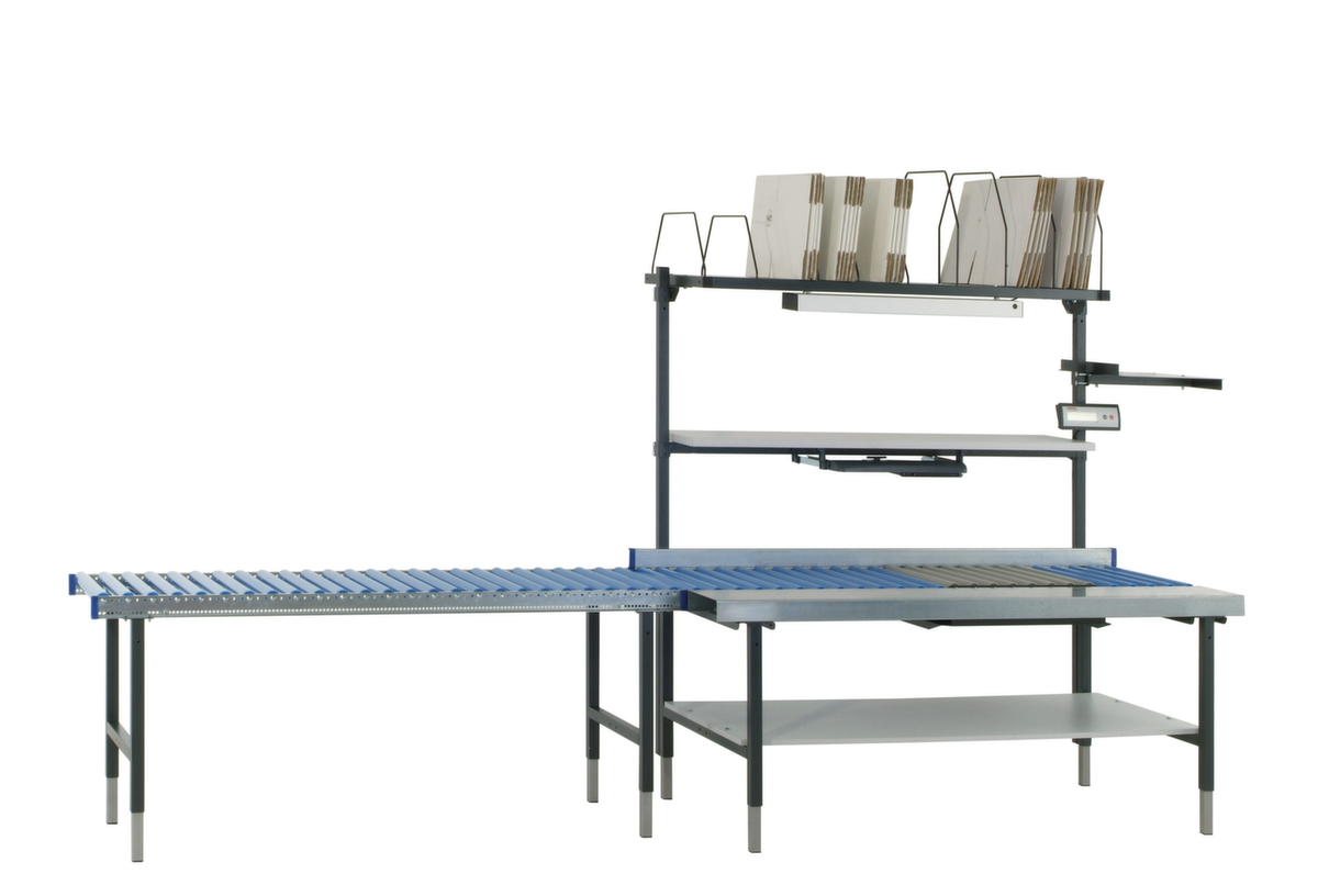 Rocholz table pour convoyeur à rouleaux à hauteur réglable 2000, largeur x profondeur 1955 x 920 mm  ZOOM
