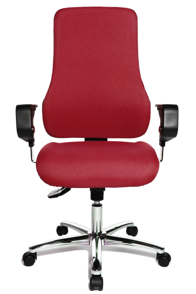Topstar Siège de bureau pivotant Sitness 55 avec articulation Body-Balance-Tec®, rouge foncé  ZOOM
