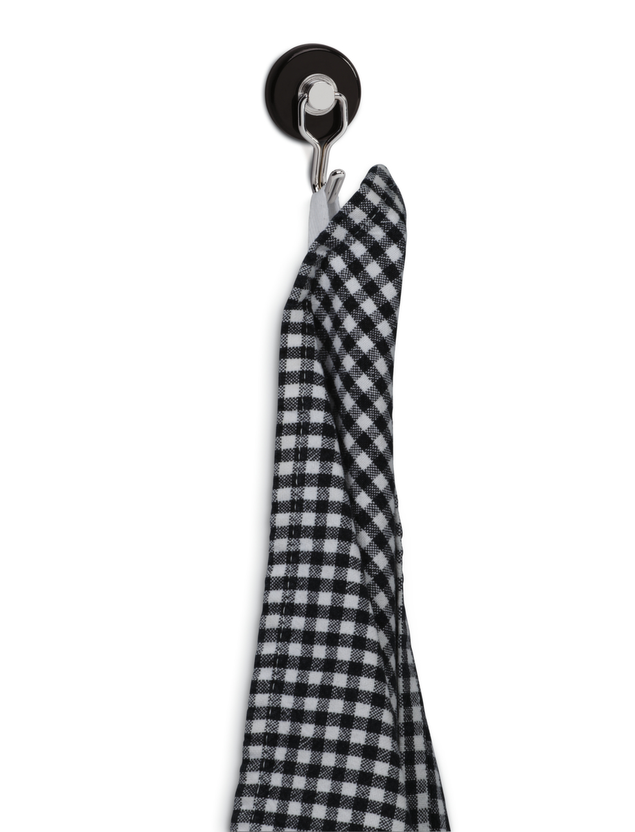 MAUL Aimant à crochet Karussell en acier, noir, Ø 35 mm  ZOOM