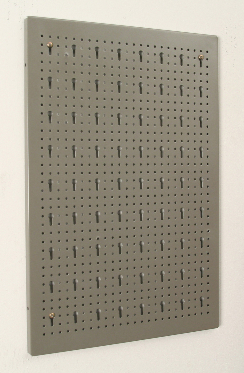 Allit Plaque perforée StorePlus Flex M 60 pour fixation murale, hauteur x largeur 595 x 400 mm, gris argent  ZOOM