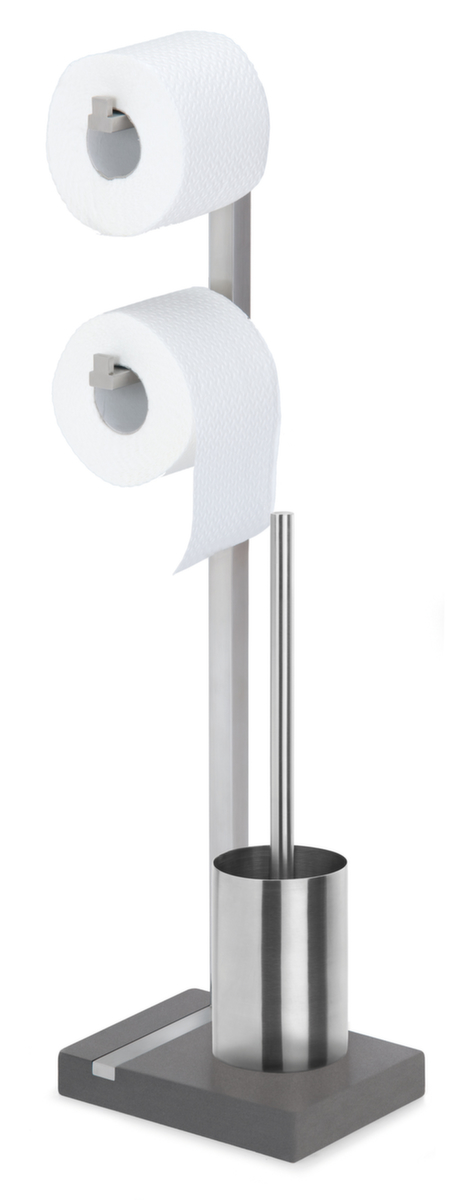 Blomus Garniture de toilette pure spa BATHROOM pour 2 rouleaux, acier inoxydable