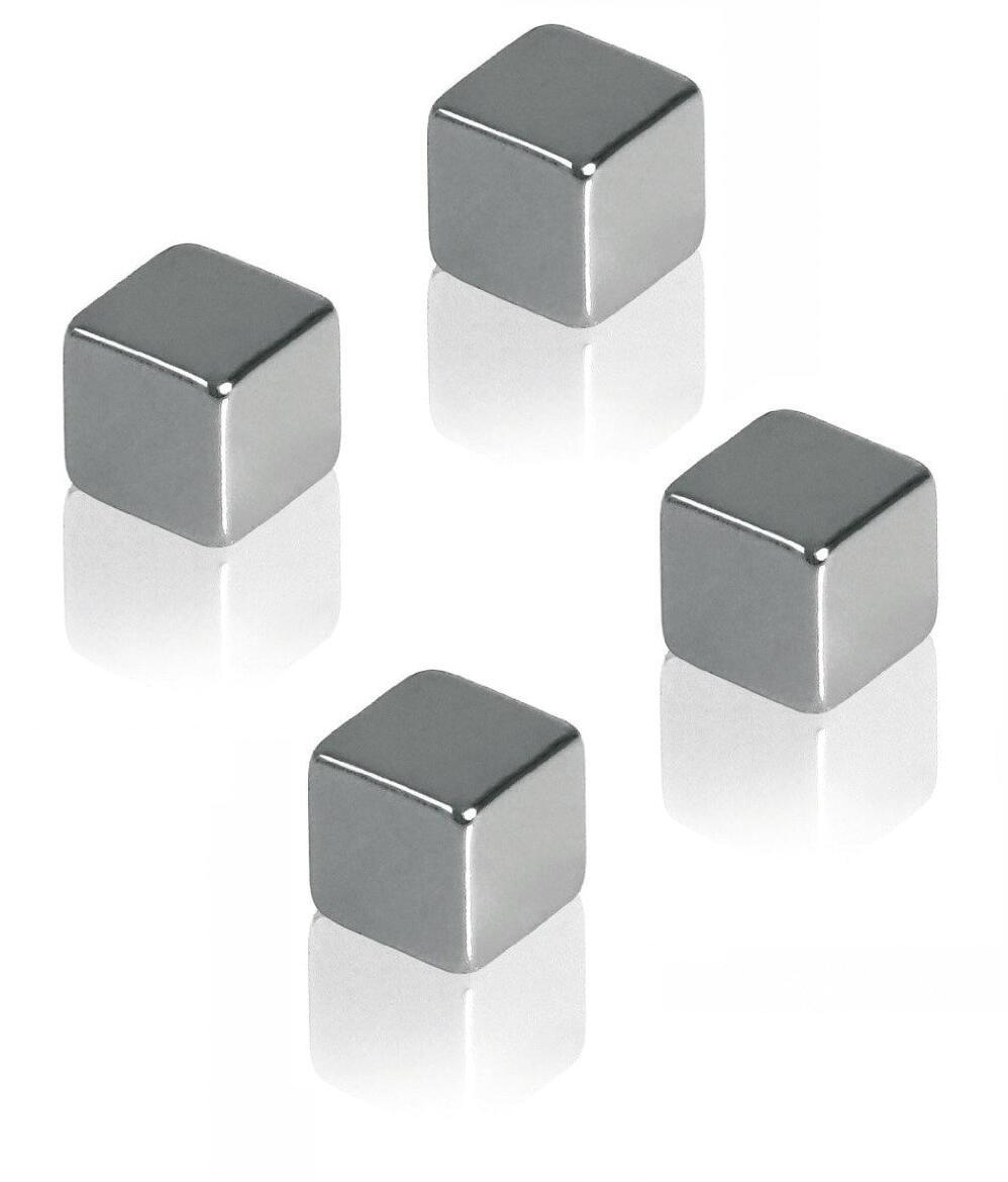 Franken Aimant cube, argent, hauteur x largeur x profondeur 10 x 10 x 10 mm  ZOOM