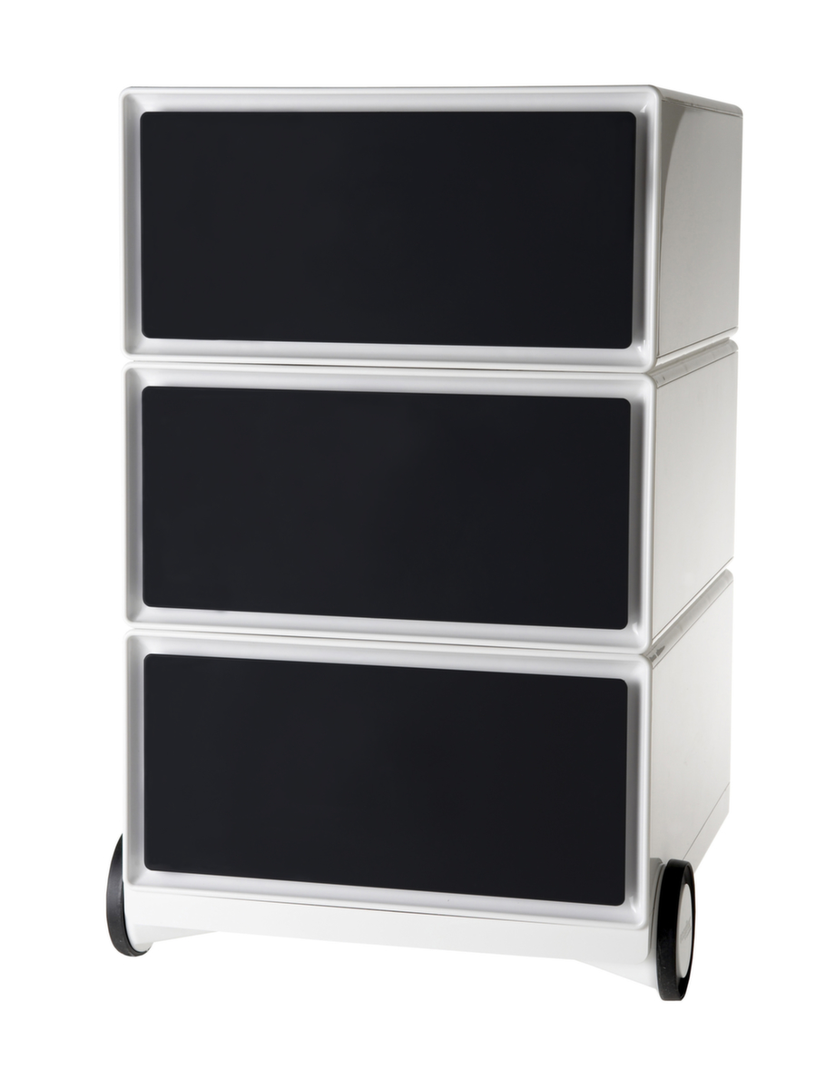 Paperflow Caisson mobile easyBox, 3 tiroir(s), blanc/noir  ZOOM
