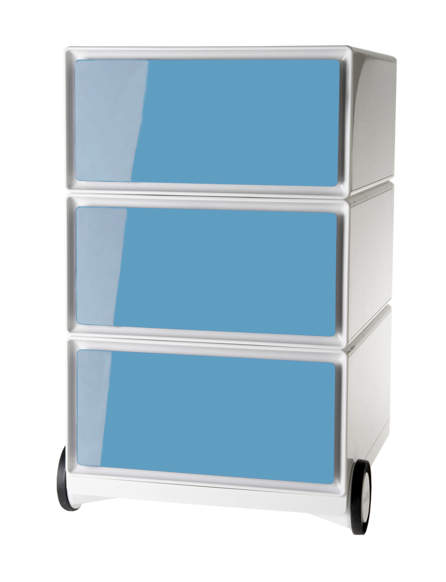 Paperflow Caisson mobile easyBox, 3 tiroir(s), blanc/bleu  ZOOM