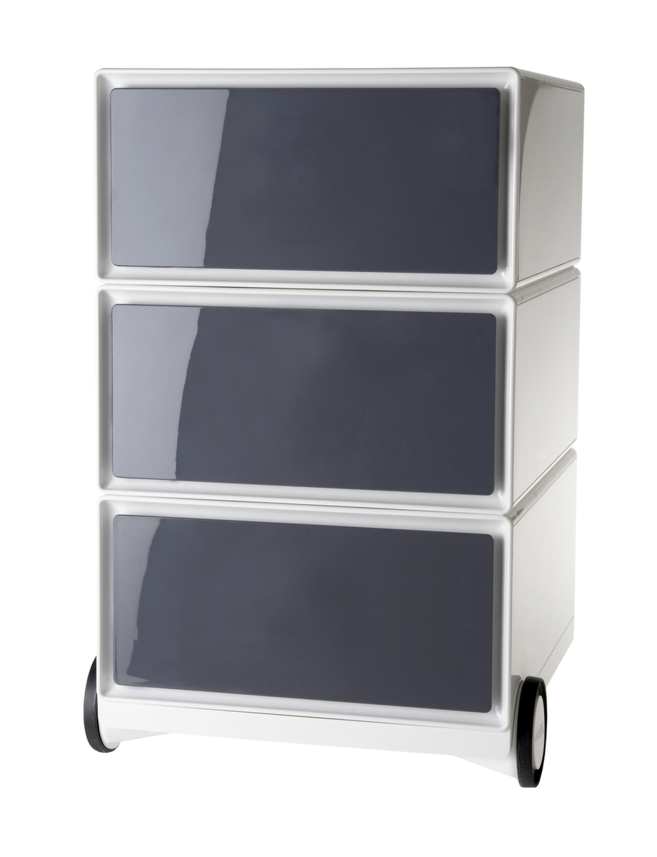 Paperflow Caisson mobile easyBox, 3 tiroir(s), blanc/anthracite  ZOOM