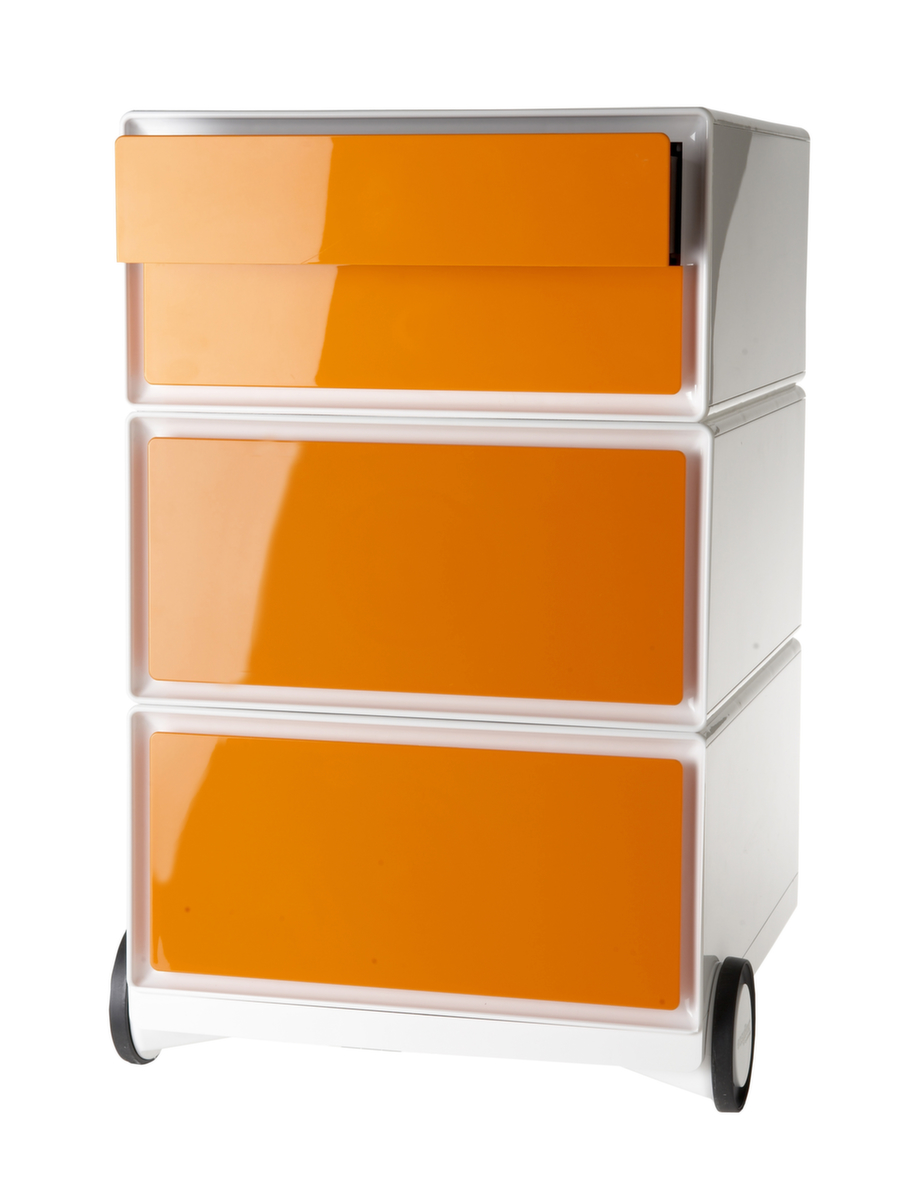 Paperflow Caisson mobile easyBox, 4 tiroir(s), blanc/orange  ZOOM