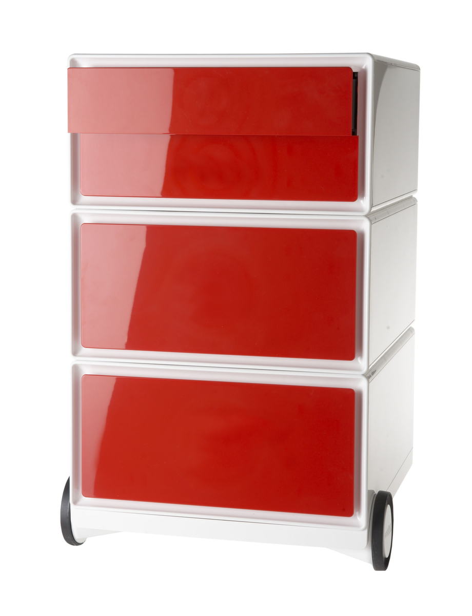 Paperflow Caisson mobile easyBox, 4 tiroir(s), blanc/rouge  ZOOM