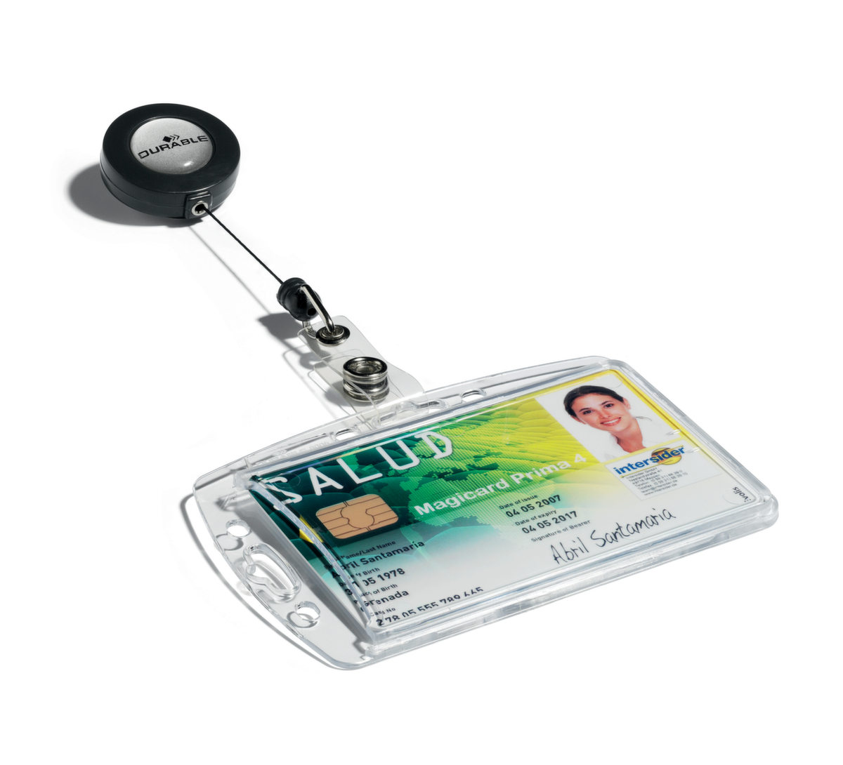 Durable Boîte rigide pour la carte d'identité, transparent  ZOOM