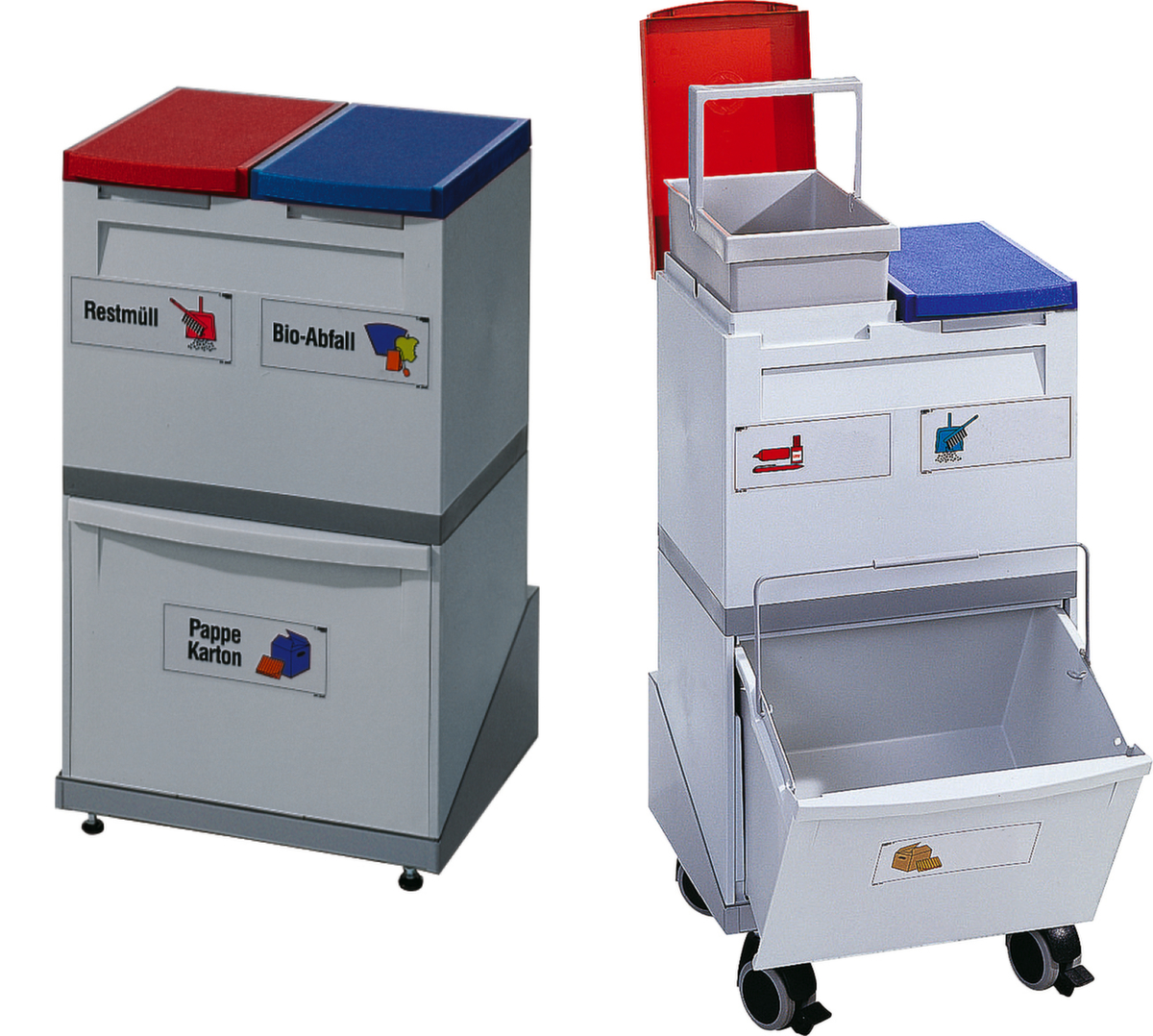 Station de collecte de matières recyclables avec 3 unités collectrices  ZOOM