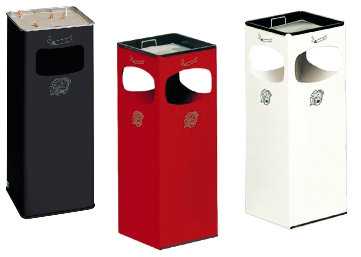 VAR Cendrier poubelle avec 4 ouvertures d'introduction  ZOOM