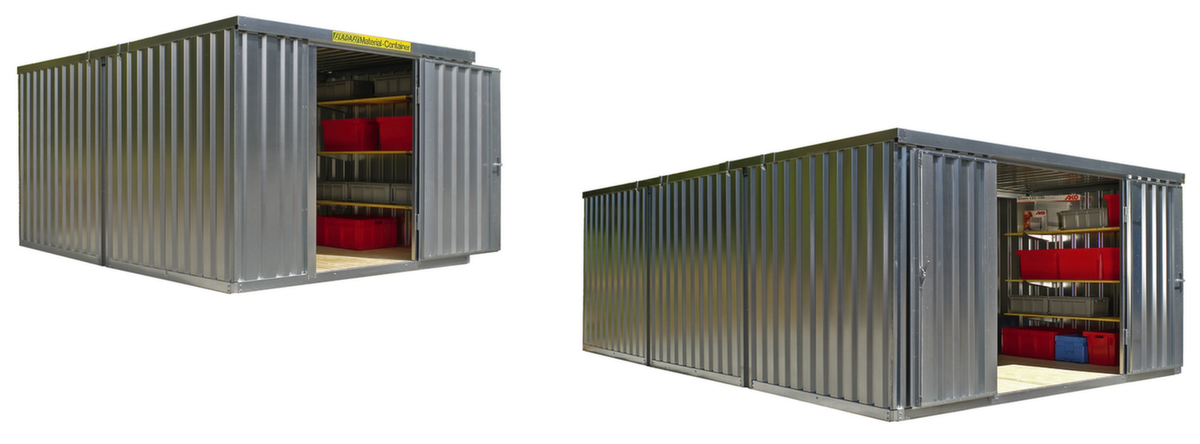 Säbu Combinaison de conteneurs galvanisés FLADAFI® de plusieurs modules  ZOOM