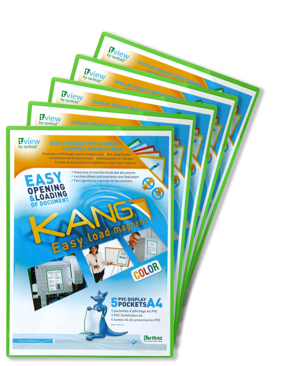 tarifold pochette d'affichage KANG tview Easy load Color, DIN A4, face arrière magnétique  ZOOM