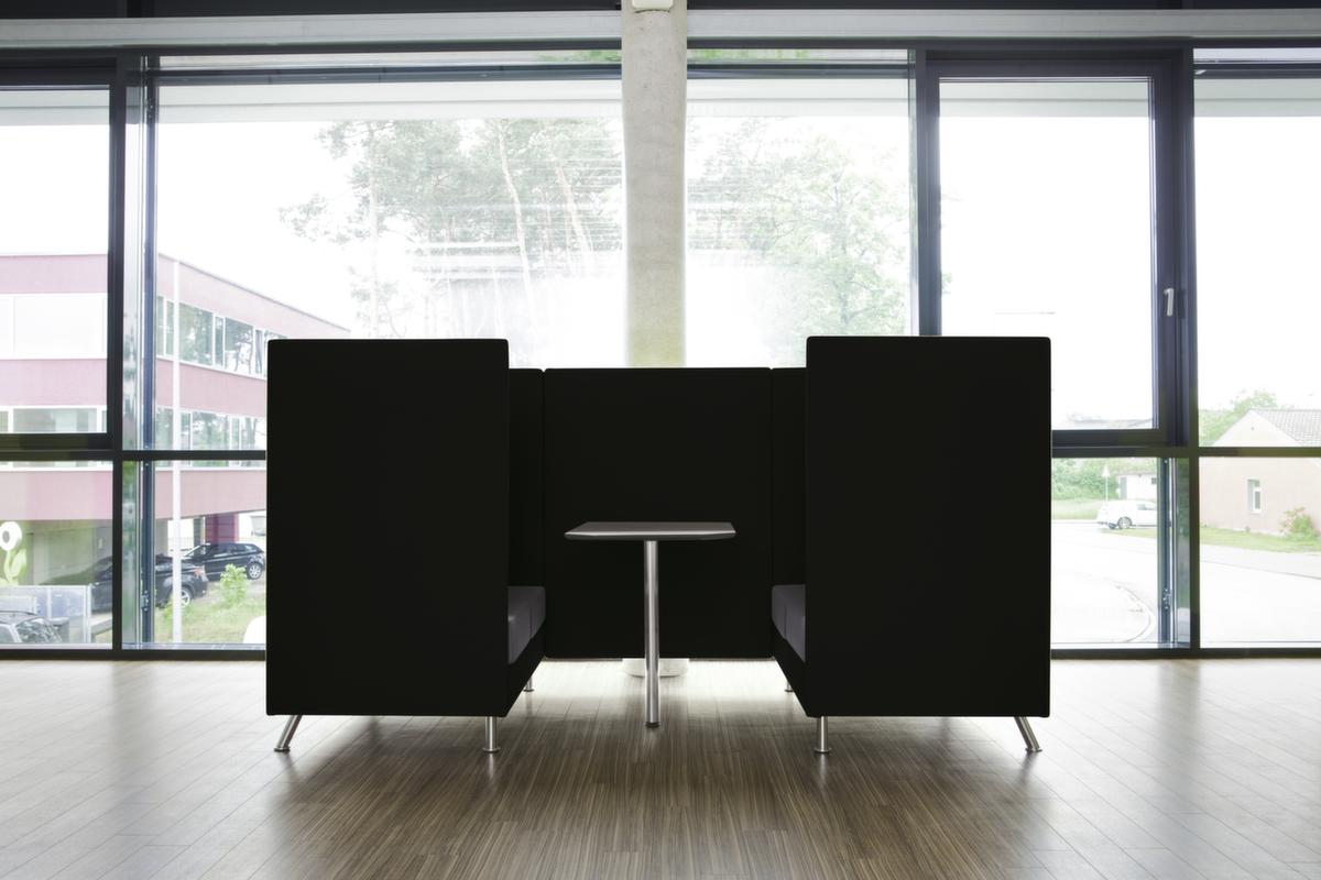 Dauphin Table de rallonge, largeur x profondeur 550 x 800 mm, plaque noir  ZOOM