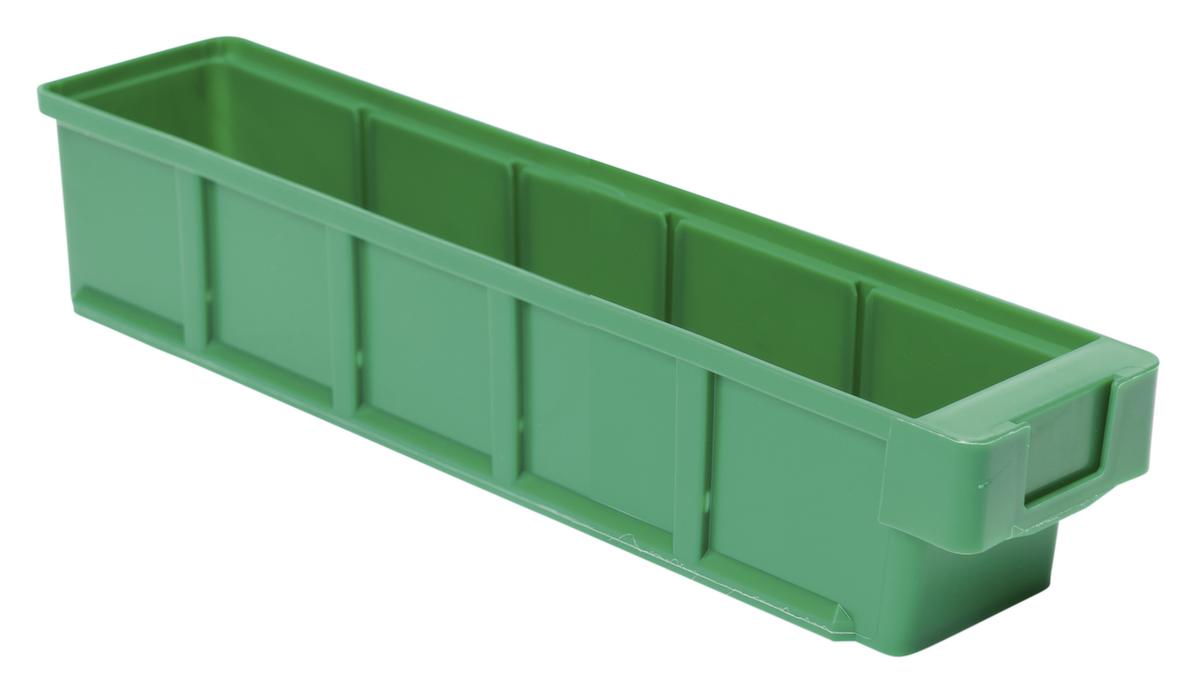 Bac compartimentable avec poignée encastrée ergonomique, vert, profondeur 400 mm  ZOOM