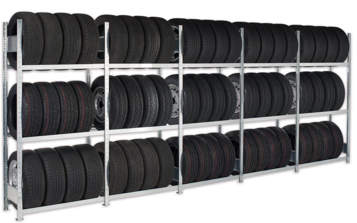 SCHULTE Kit conteneurs/rayonnage à pneus, hauteur x largeur x profondeur 2000 x 11752 x 400 mm, 3 niveaux  ZOOM