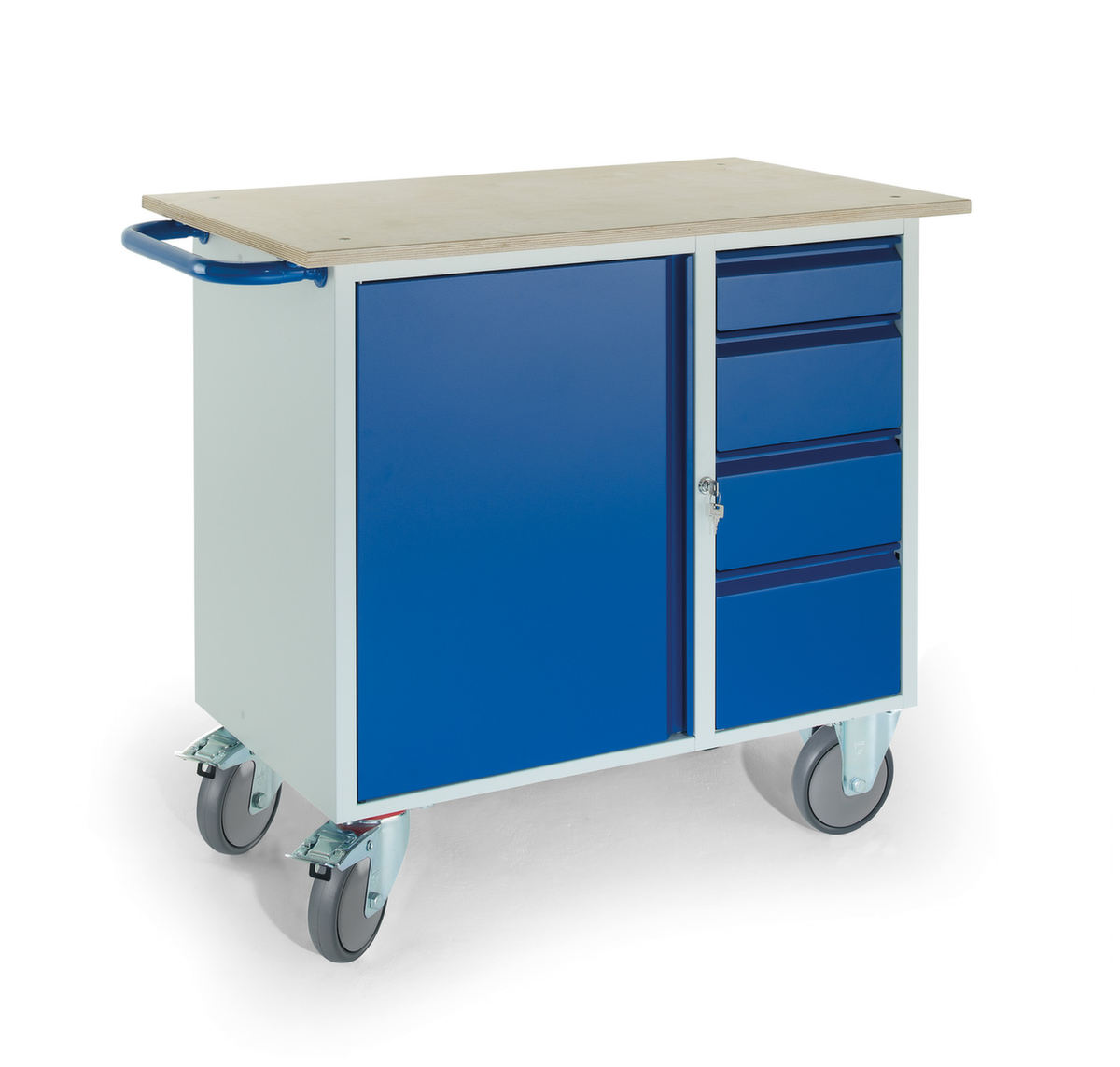 Rollcart Chariot bloc-coffre avec armoire et tiroirs  ZOOM