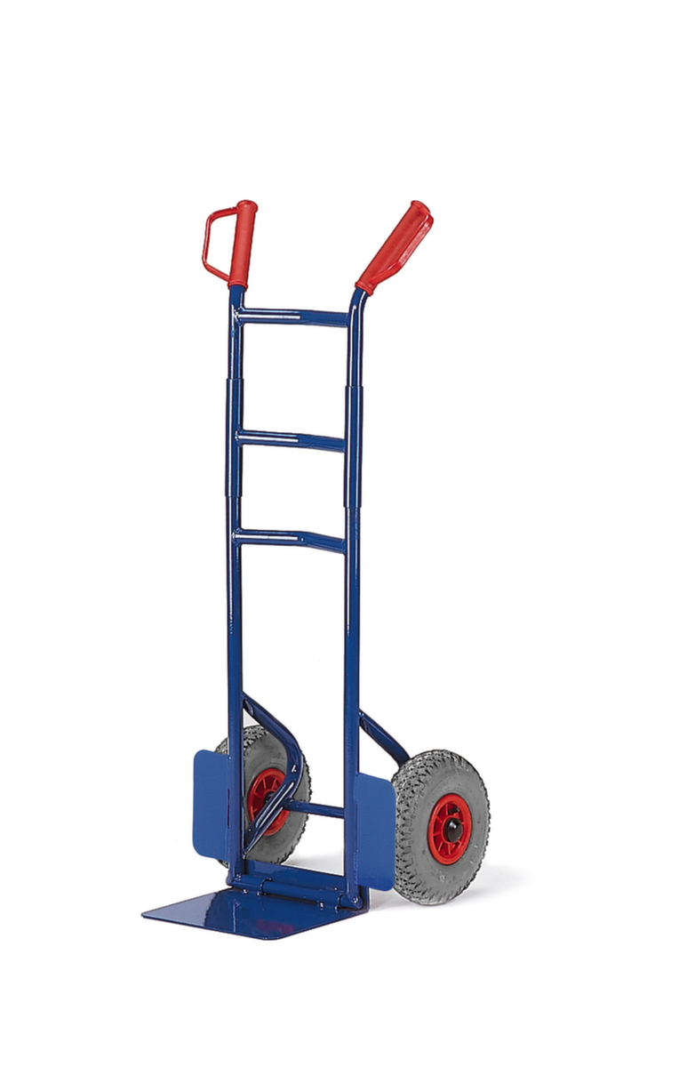 Rollcart Diable d'empilage pliable, force 200 kg, air bandage  ZOOM