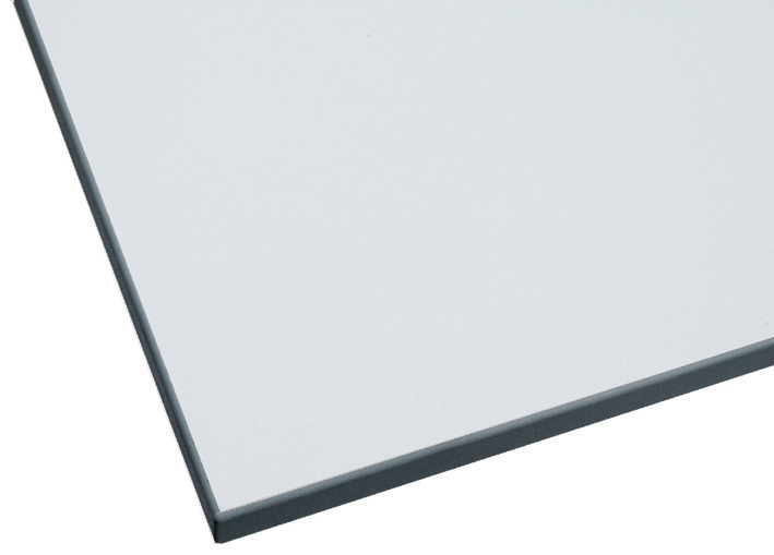 Table d'appoint pour table de montage avec cadre lumineux, largeur x profondeur 1250 x 750 mm, plaque gris clair  ZOOM