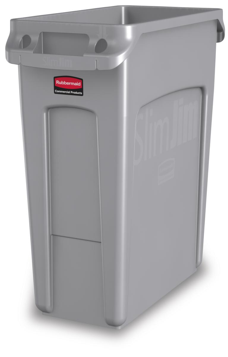 Rubbermaid Collecteur de recyclage Slim Jim® avec conduits d'air, 60 l, gris  ZOOM