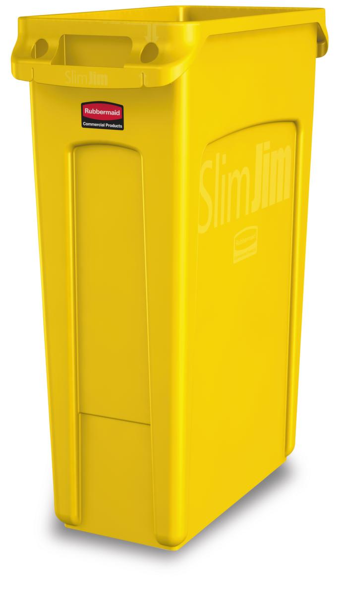 Rubbermaid Collecteur de recyclage Slim Jim® avec conduits d'air, 87 l, jaune  ZOOM