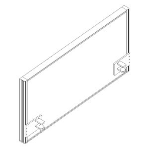 Cloison de table insonorisante RQ60 Screen / S41, hauteur x largeur 480 x 900 mm  ZOOM